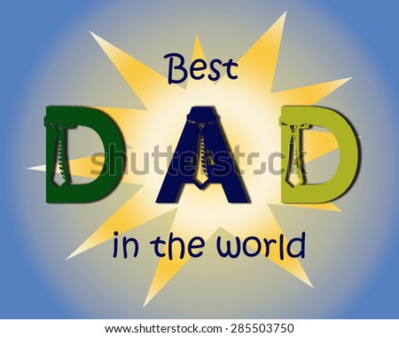 Best dad in the world greeting card