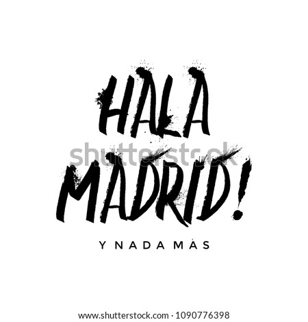 Hala Madrid Vector Illustration