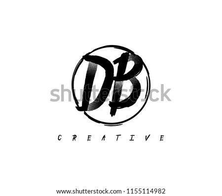 Letter DB Circle Line Abstract Artistic Urbane Logotype