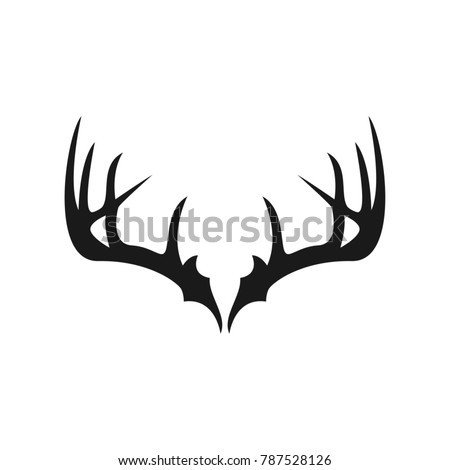deer antlers logo design