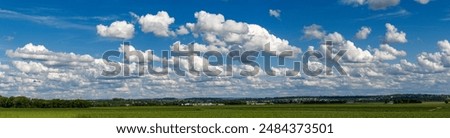 Similar – Image, Stock Photo Fair weather clouds above the treetops of a group of trees