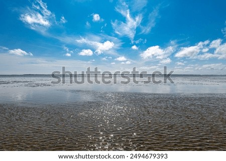 Similar – Image, Stock Photo Tides in the Wadden Sea