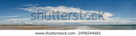 Similar – Image, Stock Photo Low tide. Mudflat. Cloud.