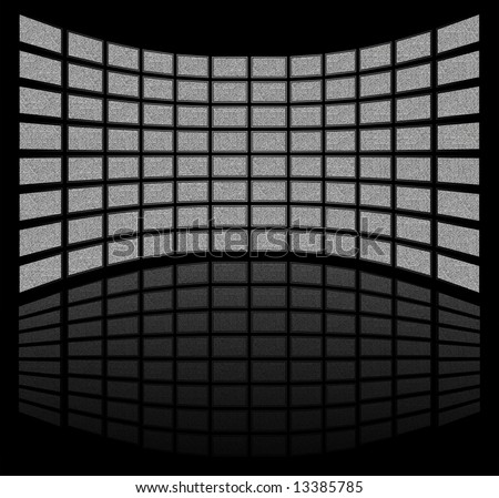 TV Screens with real TV noise on it