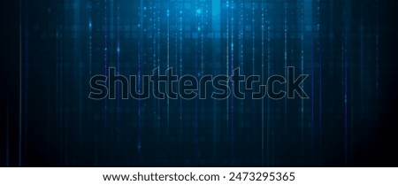 Big Data futuristic, hi tech technology , light line design. Vector datum digital background. Illustration innovation data system, cyber space, communication internet, information, connection concept