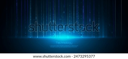 Big Data futuristic, hi tech technology, light line design. Vector datum digital background. Illustration innovation data system, cyber space, communication internet, information, connection concept