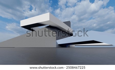 Similar – Image, Stock Photo Architecture detail with facade elements for sun protection