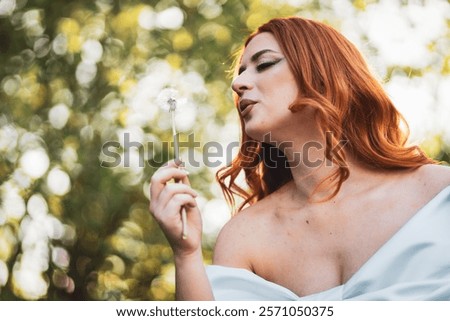 Similar – Image, Stock Photo dandelion Feminine Woman