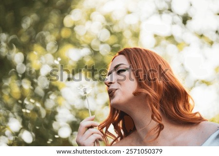 Similar – Image, Stock Photo dandelion Feminine Woman