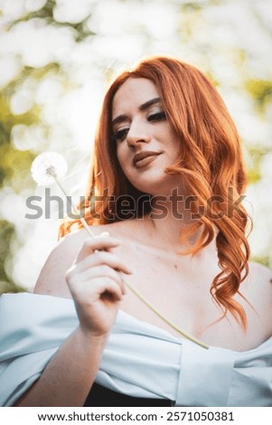 Similar – Image, Stock Photo dandelion Feminine Woman