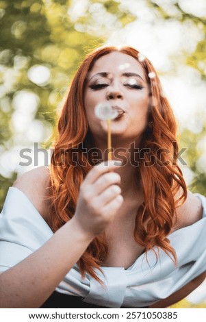 Similar – Image, Stock Photo dandelion Feminine Woman