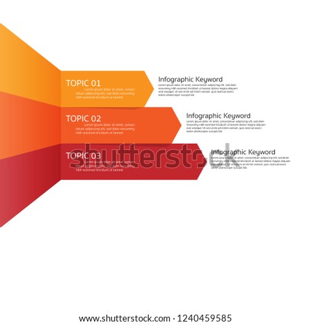 Minimal infographics.Template for diagram, graph, presentation and chart. Business infographics startup concept with 3 options, parts, steps or processes. Abstract background.