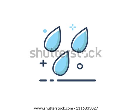 drop water icon design illustration,line filled style design, designed for web and app