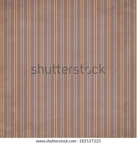 Retro Victorian style wallpaper background with vertical brown colours stripe pattern and wall texture - bitmap