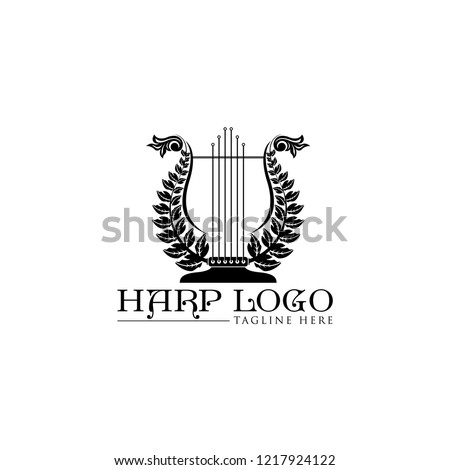 Classic Harp Logo Vector