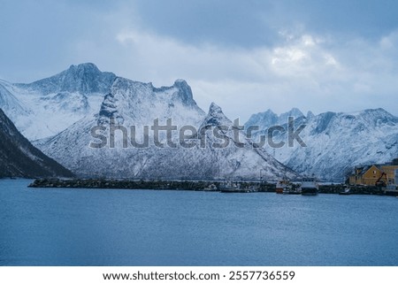 Similar – Image, Stock Photo Scenic Mountain Covered with Snow