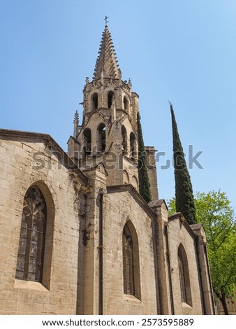 Similar – Image, Stock Photo Old church against blue sky