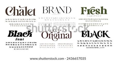 Big bundle  of modern fonts. Upper and lower case, set of ligatures. Ideal font for headlines and logos