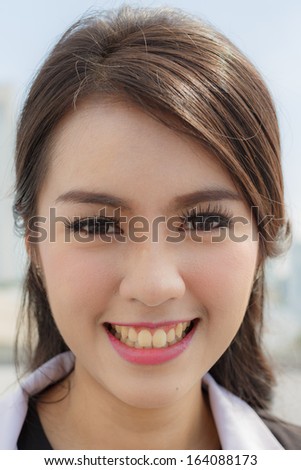 Asian business woman Thailand smiling
