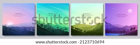 Similar – Image, Stock Photo Cloudy sky and mountain reflected in lake