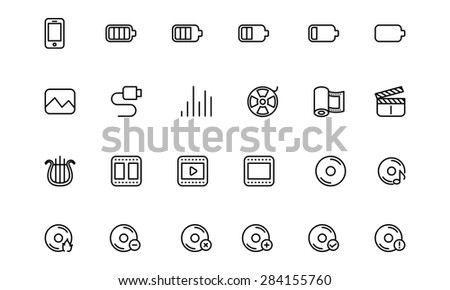 Media Line Vector Icons 2