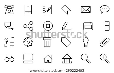 Internet Vector Line Icons 1