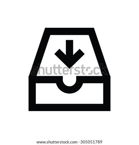 Email Inbox Vector Icon 