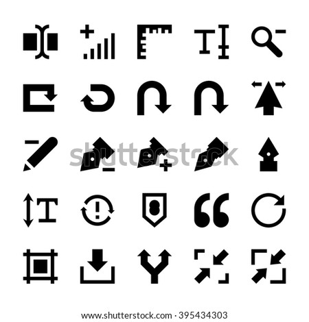 Selection, Cursors, Resize, Move, Controls and Navigation Arrows Vector Icons 4