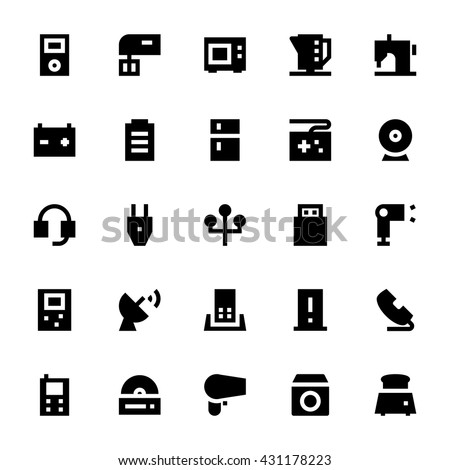 Electronics and Devices Vector Icons 3