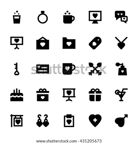 Love and Romance Vector Icons 3