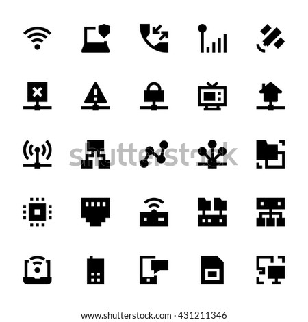 Network Technology Vector Icons 1
