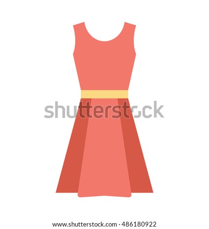 Frock Vector Icon - 486180922 : Shutterstock