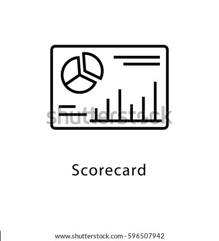 Scorecard Vector Line Icon