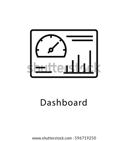 Dashboard Vector Line Icon