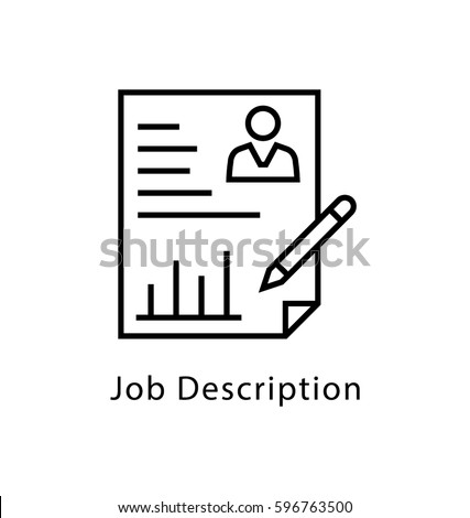 Job Description Vector Line Icon
