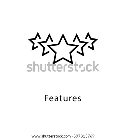 Features Vector line Icon 