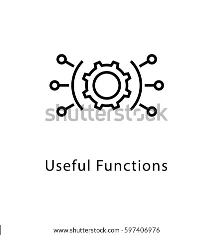 Useful Functions Vector Line Icon 