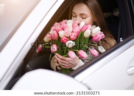 Similar – Image, Stock Photo Colourful tulips Lifestyle