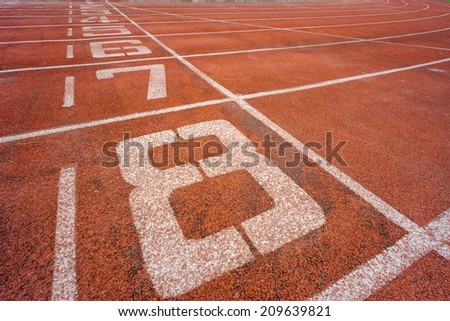Sport running track