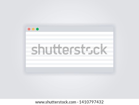 Vector illustration of open finder dialog box