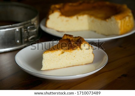 Foto Bild Käsekuchen oder Käsesahnetorte