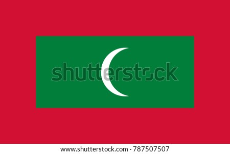 Vector Maldives flag, Maldives flag illustration, Maldives flag picture, Maldives flag image