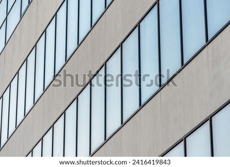 Similar – Image, Stock Photo many empty windows of a gray concrete building