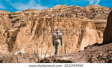 Similar – Foto Bild Beduine besteigen einen Berg in Ägypten Dahab Südsinai