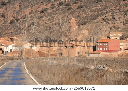 Similar – Foto Bild Spanien, eine einsame Straße mitten im Nirgendwo, kein Mensch in Sicht