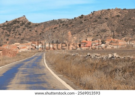 Similar – Foto Bild Spanien, eine einsame Straße mitten im Nirgendwo, kein Mensch in Sicht