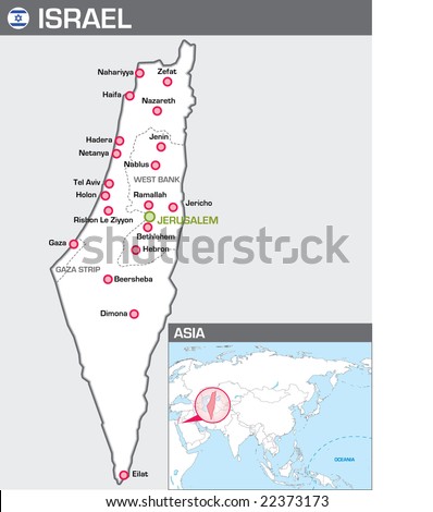 Map of Israel