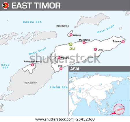 Map of East Timor