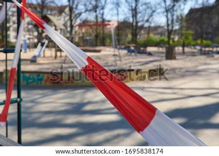 Similar – Image, Stock Photo Playground closed off 2020