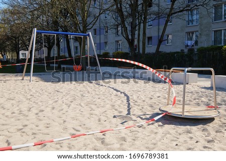 Similar – Image, Stock Photo Playground closed off 2020